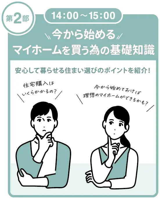 未来サポートセミナー　今から始める　マイホームを買うための基礎知識